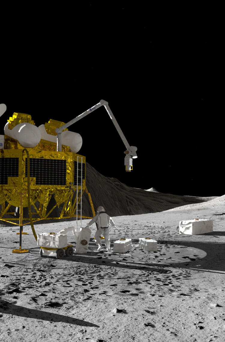 Moon surface scenario Moon surface scenario pillars