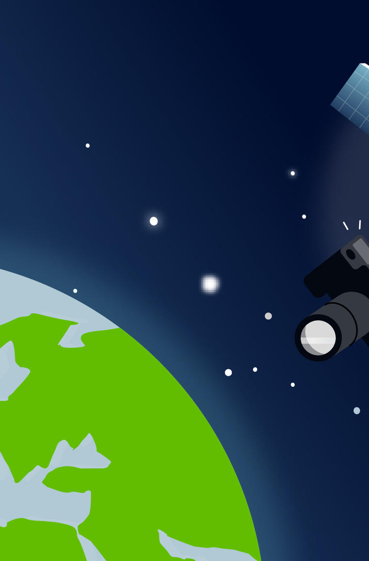 Satellite sending information to Earth Satellite sending information to Earth